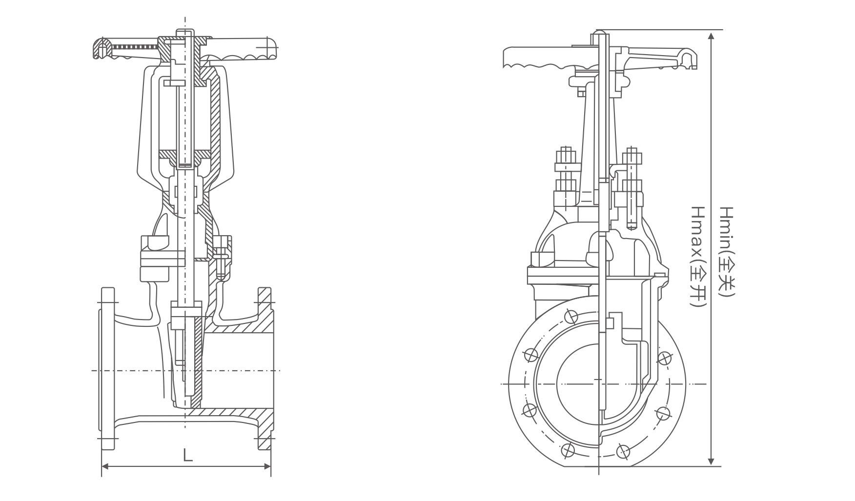 明杆(gǎn)彈性座封閘閥(圖(tu)1)