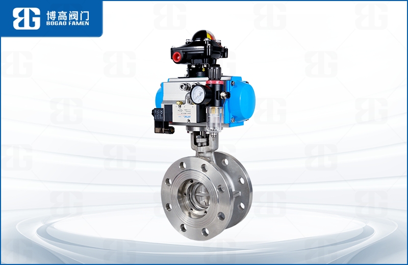 不鏽(xiù)鋼氣動法(fǎ)蘭中線蝶(die)閥